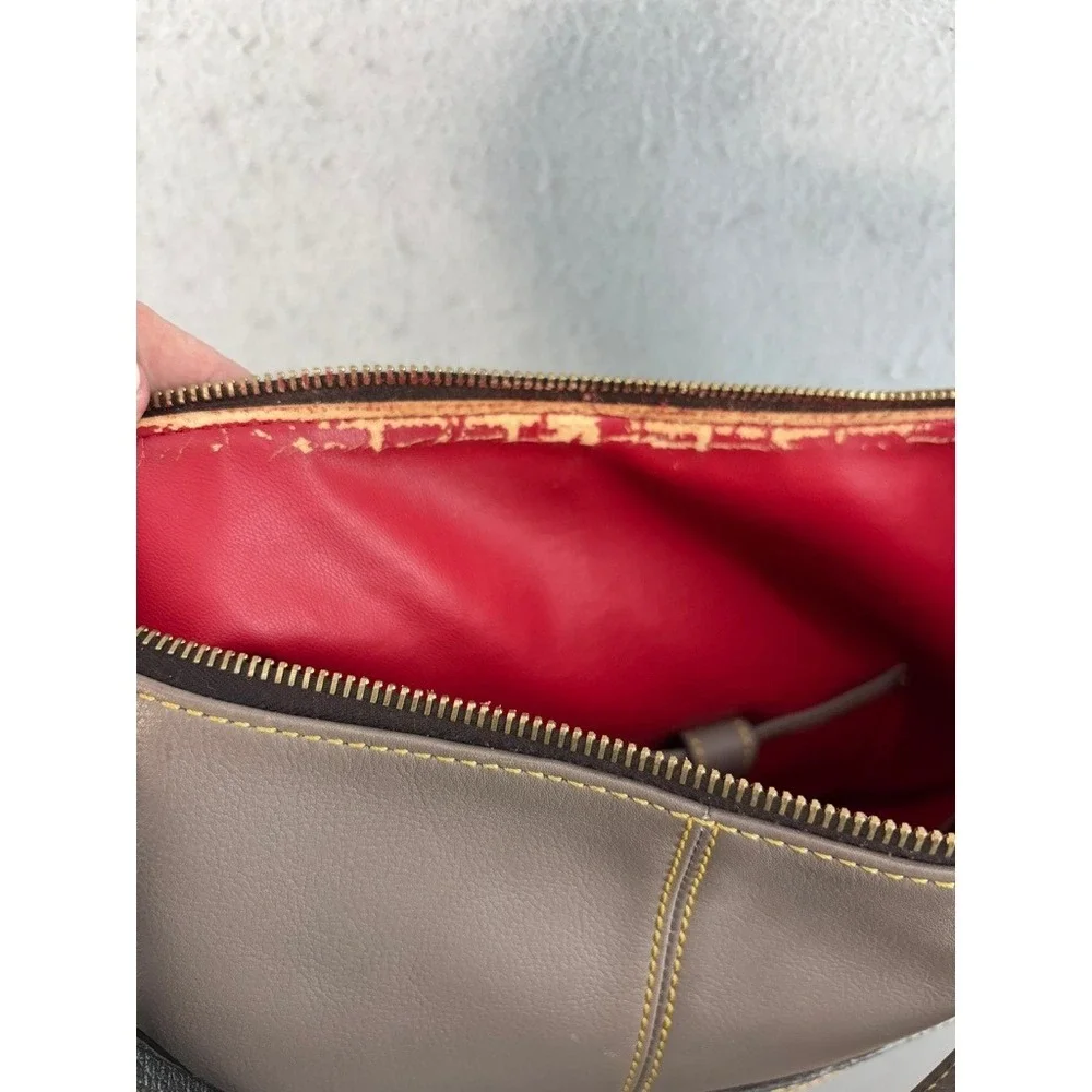 Dooney & Bourke Hobo Bag & Wallet Large Mushroom Black Leather Tassel CF937